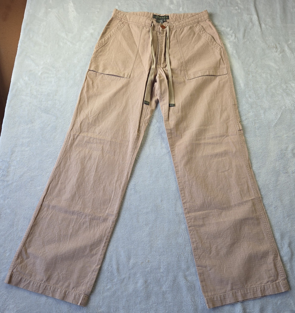 Of The Earth Pants Men's M (30 in) Beige Hemp Ramie Straight Casual Breath 1302
